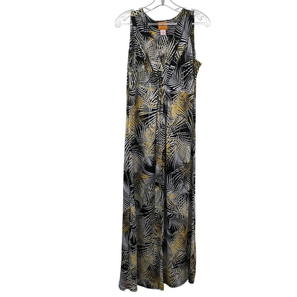 Ruby Rd. Womens Sleevless Maxi Dress Multicolor Print Size Small